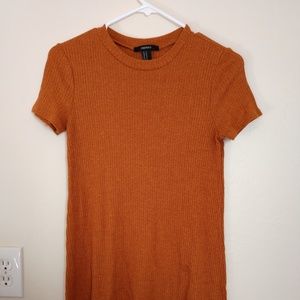 dark orange shirt outfit